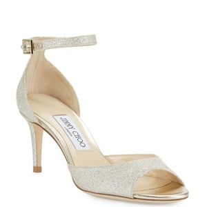Jimmy Choo Annie Glitter 65mm Sandals - BRAND NEW!